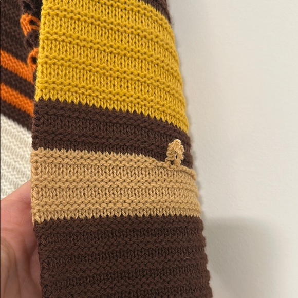 Chevron Patterned Sweater - Brown, Yellow, Orange - Picture 4 of 4